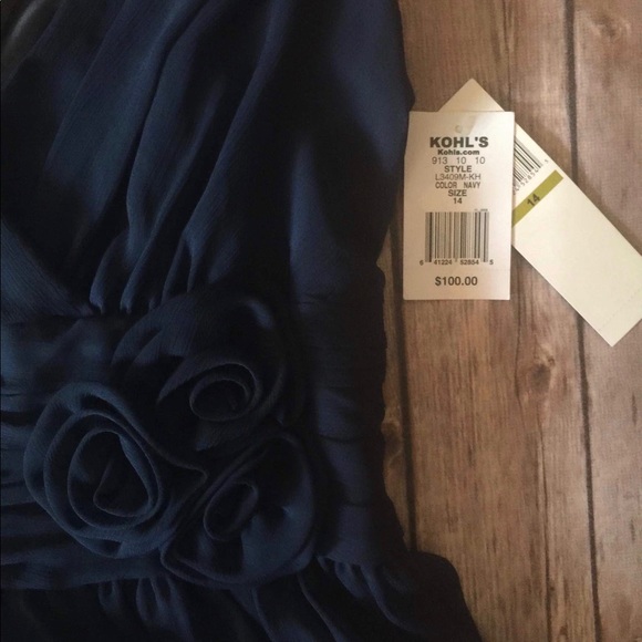 Navy cocktail dress size 14 NWT - Picture 2 of 2